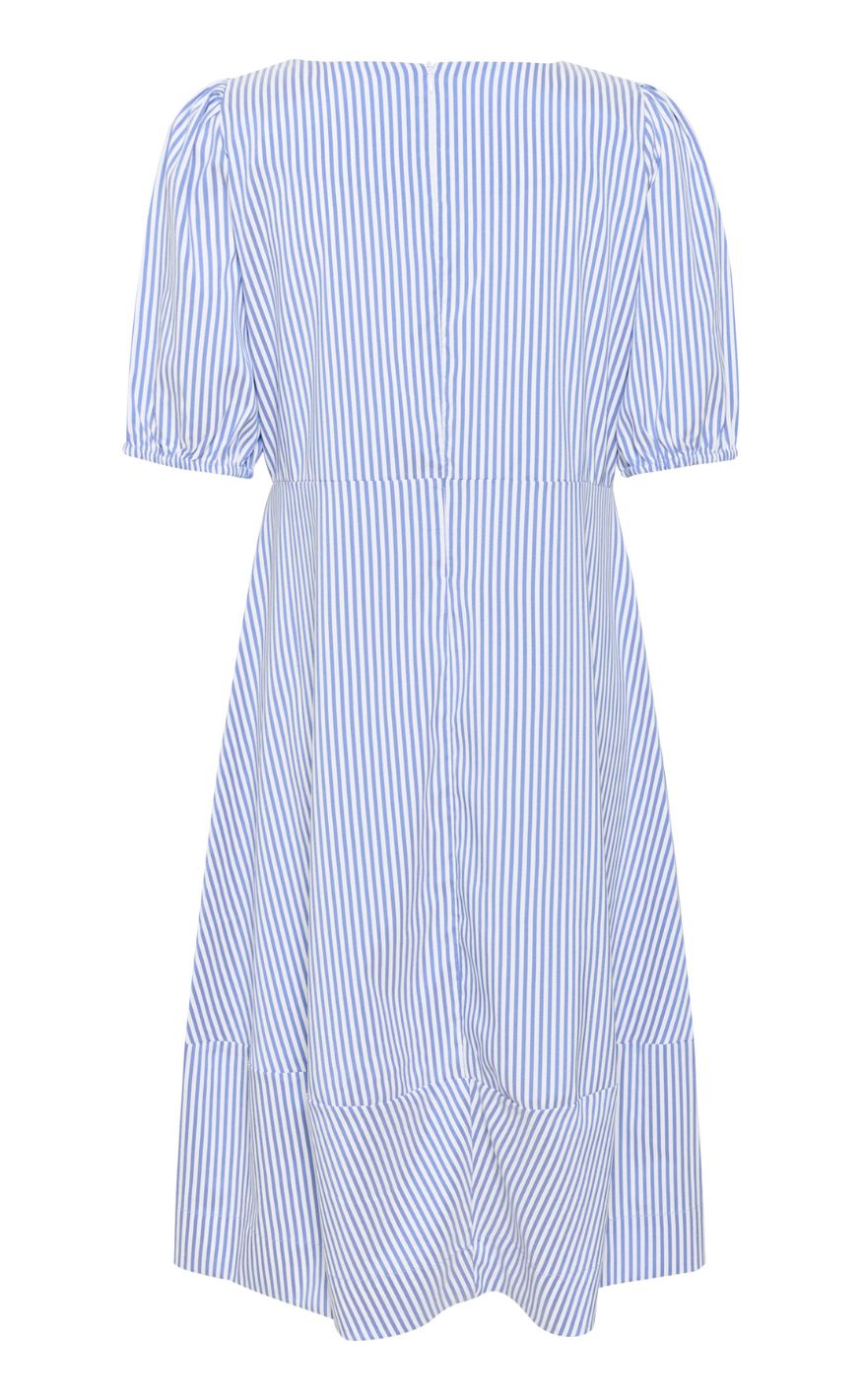 Culture Kjole - Abigail Puff SS - Mazarine Blue