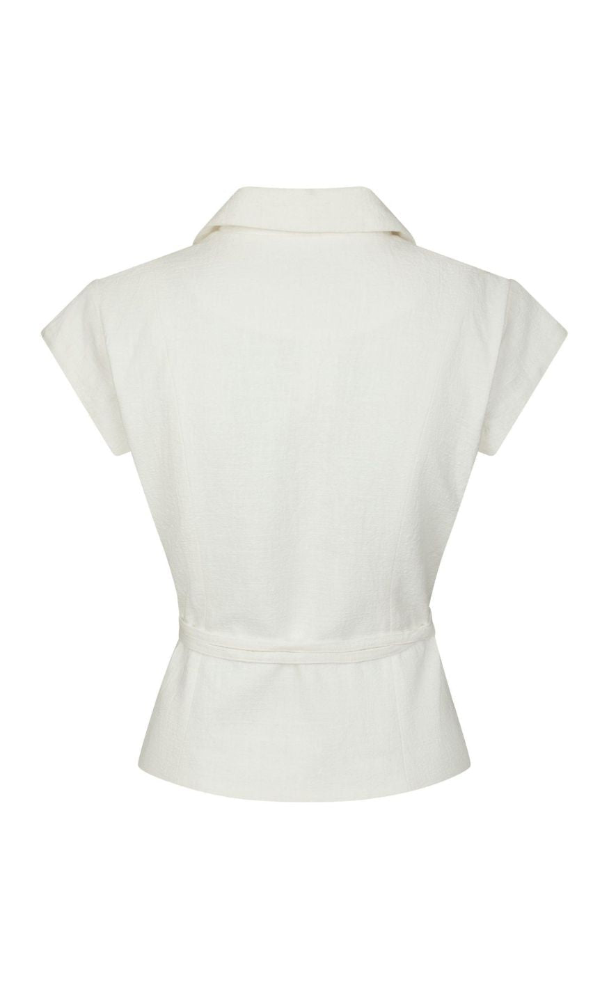 Neo Noir Bluse - Salina Ramie - Off White
