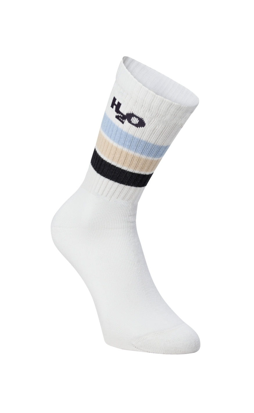 H2O Strømper - Classic Sock 2-pack - White/Light Blue/Navy