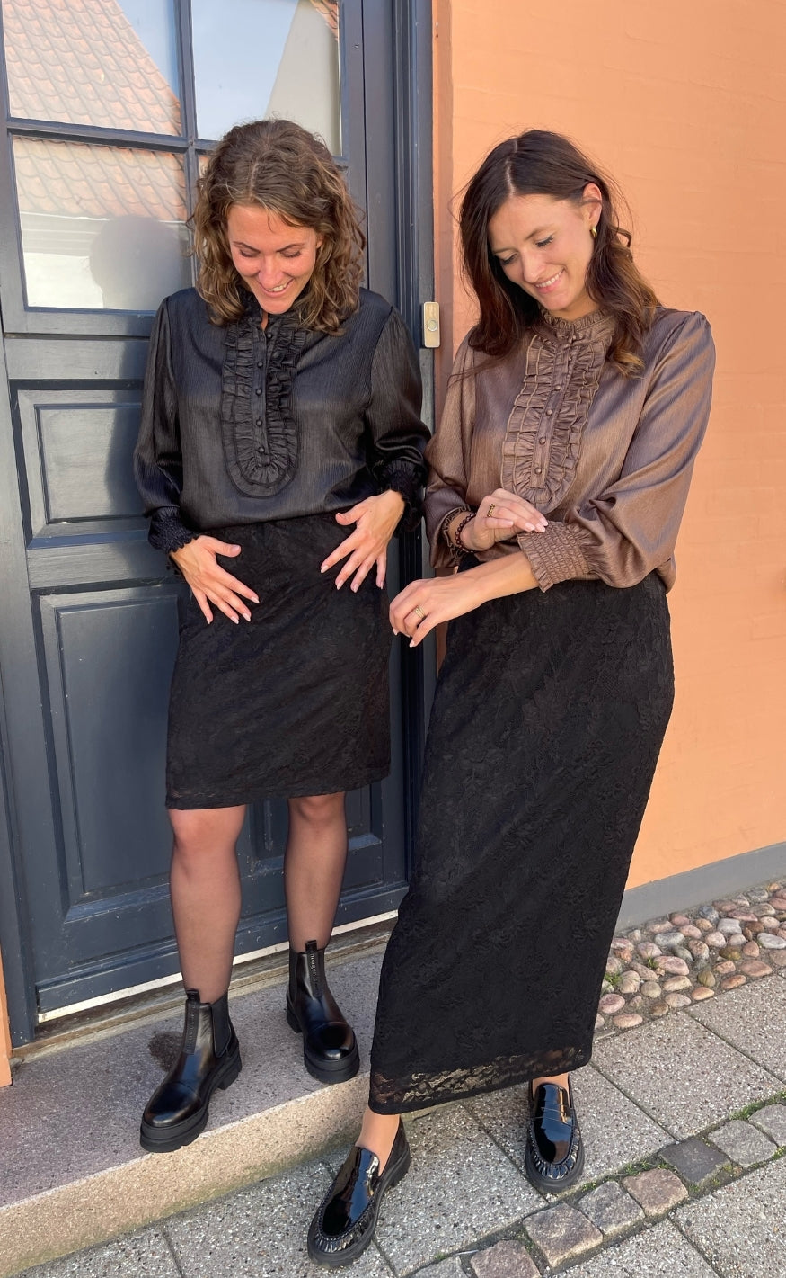 Say INA Copenhagen Skjørt - Linda Short - Black Lace