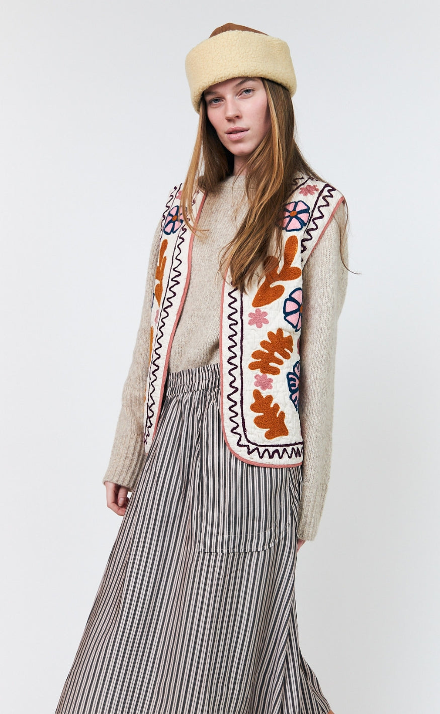 Lollys Laundry Vest - Honey - Creme