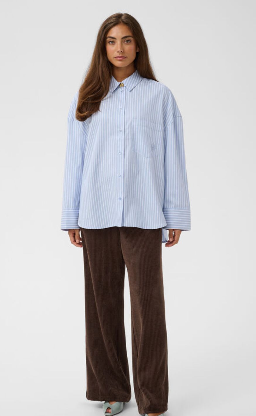 Culture Skjorte - Manga - Blue/White Stripe