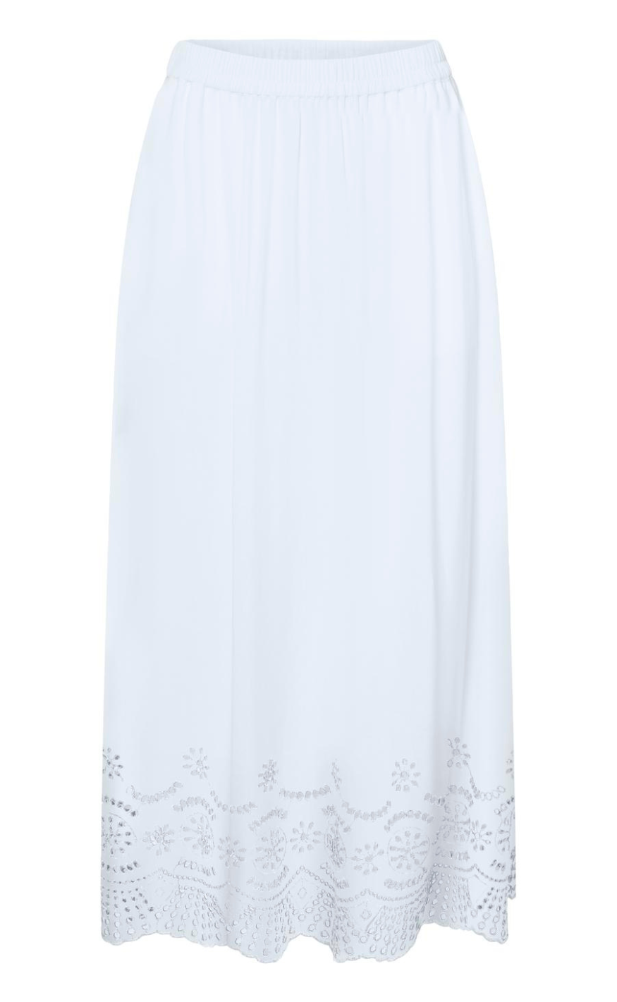 ONLY Skjørt - Lou - Bright White