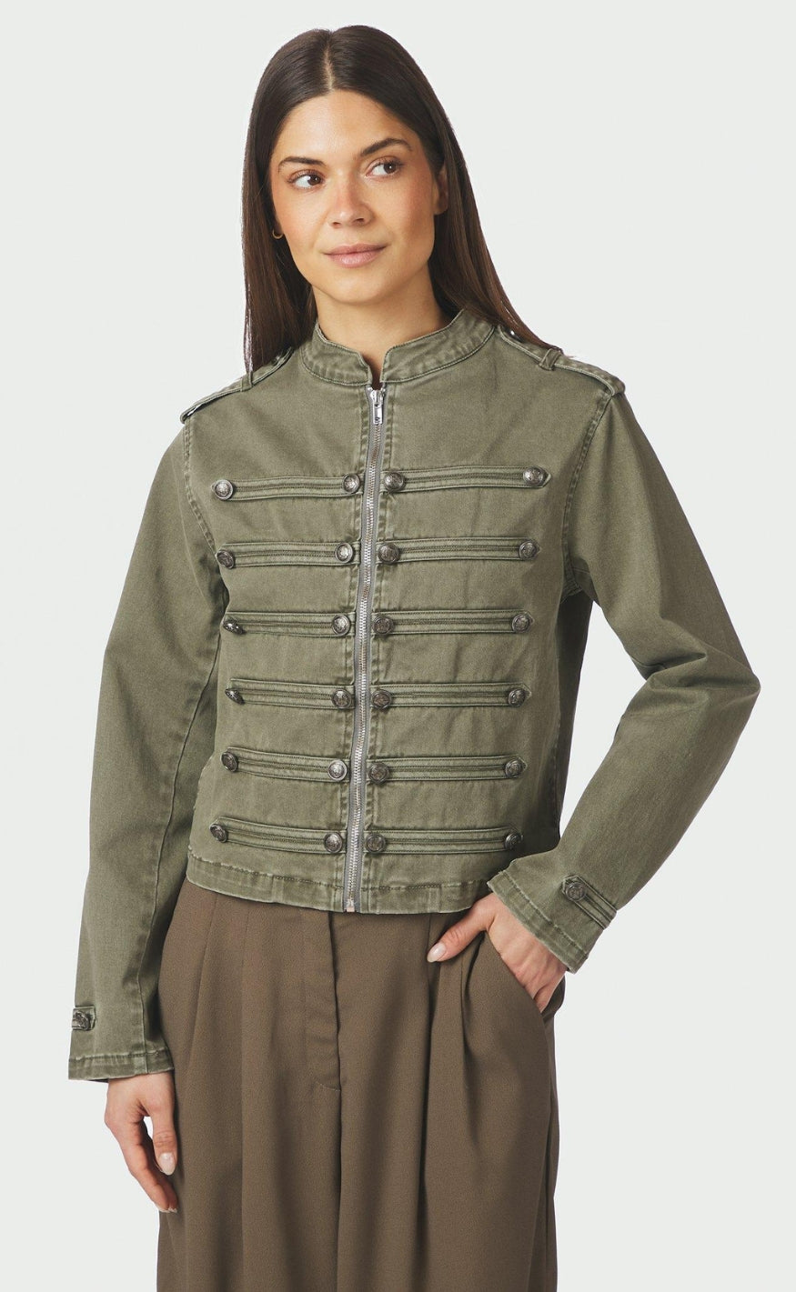Neo Noir Jakke - Sivena Denim - Army