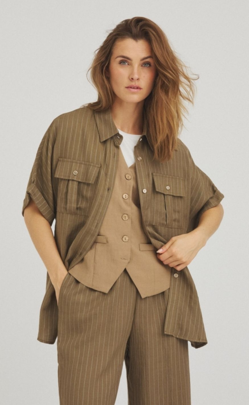 Luxzuz Skjorte - Viol - Army Green 6330