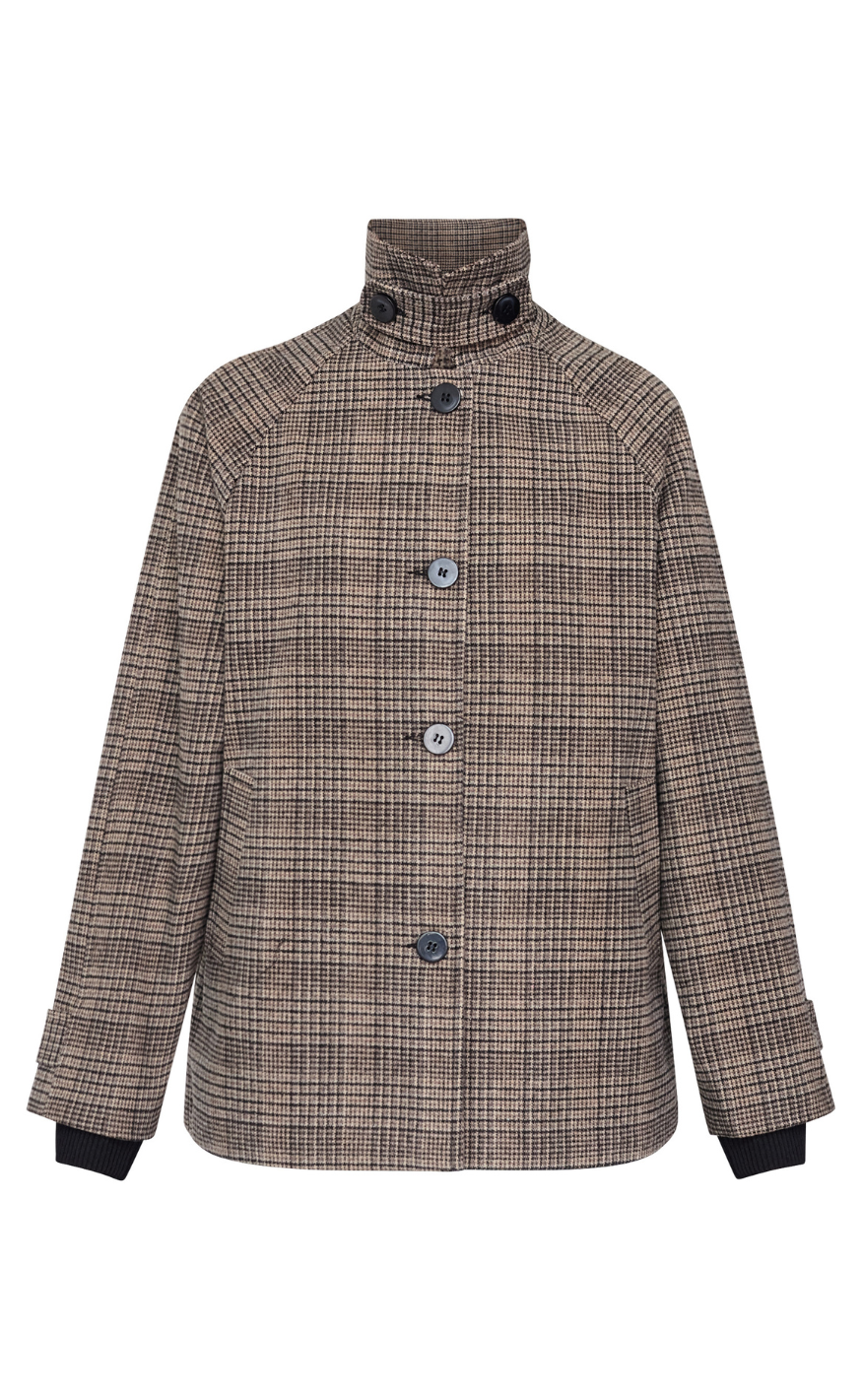 Sisters Point Jakke - CALEB-N.MIDI1 - Brown Check
