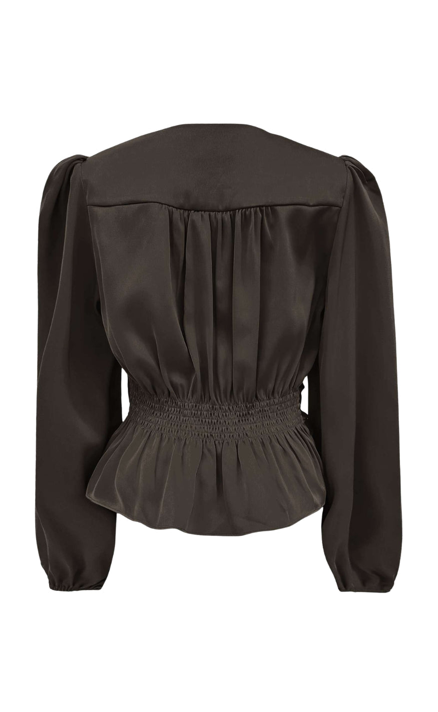Liberte Bluse - Tiki Twist - Dark Brown