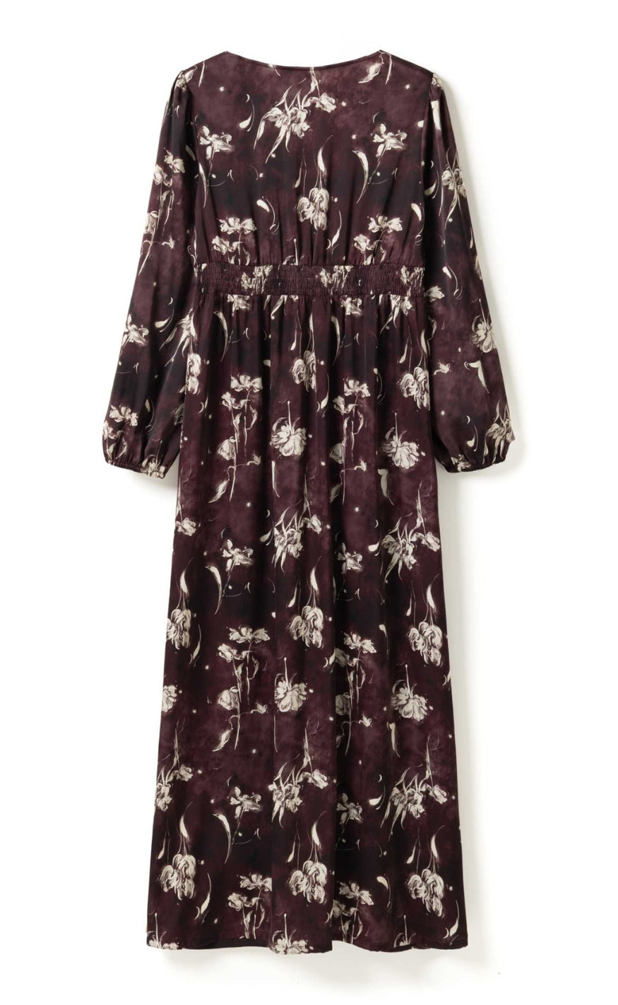 Noella Kjole - N-Lilith Maxi - Dovie Burgundy Print