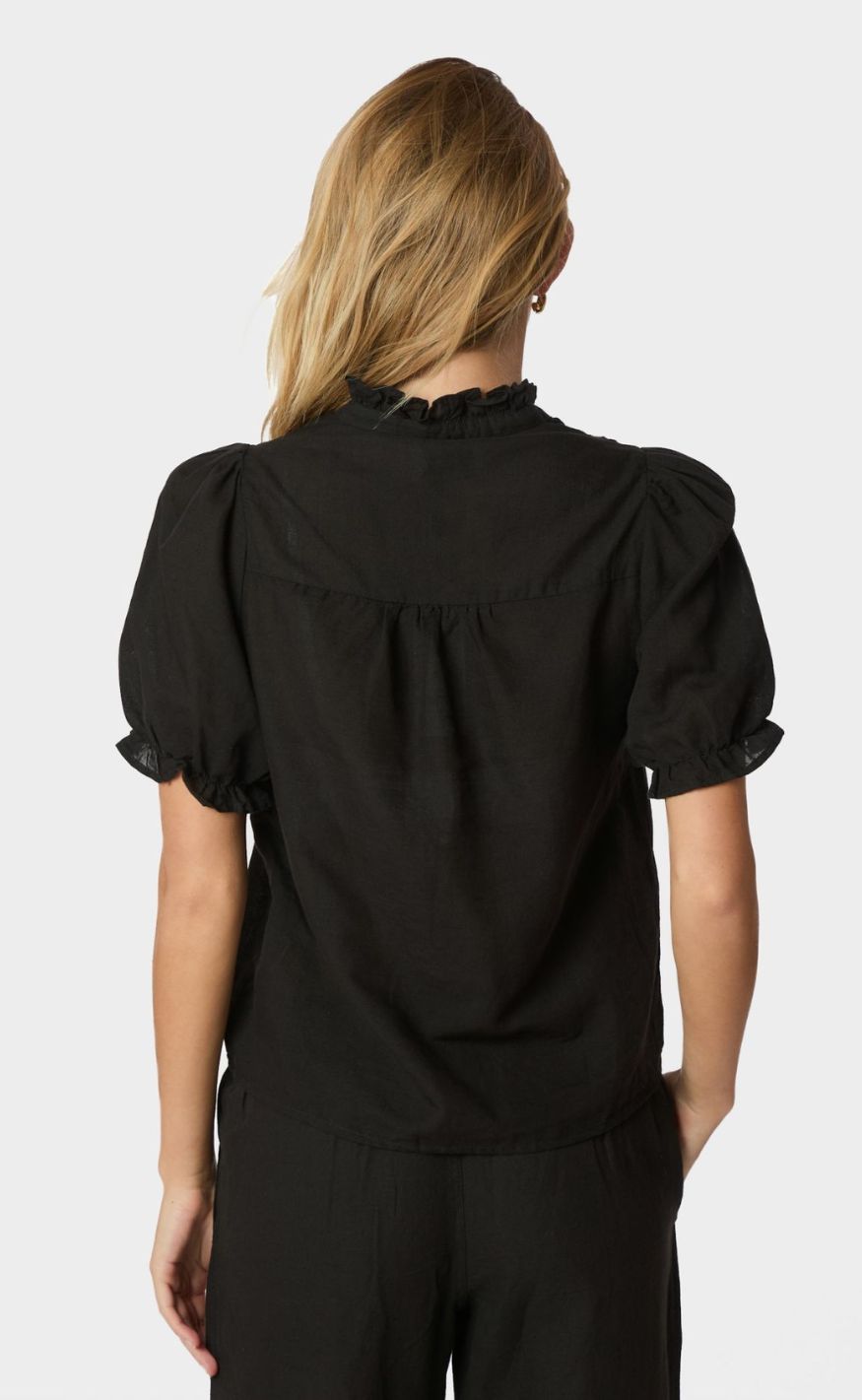 Neo Noir Bluse - Odesa Linen - Black