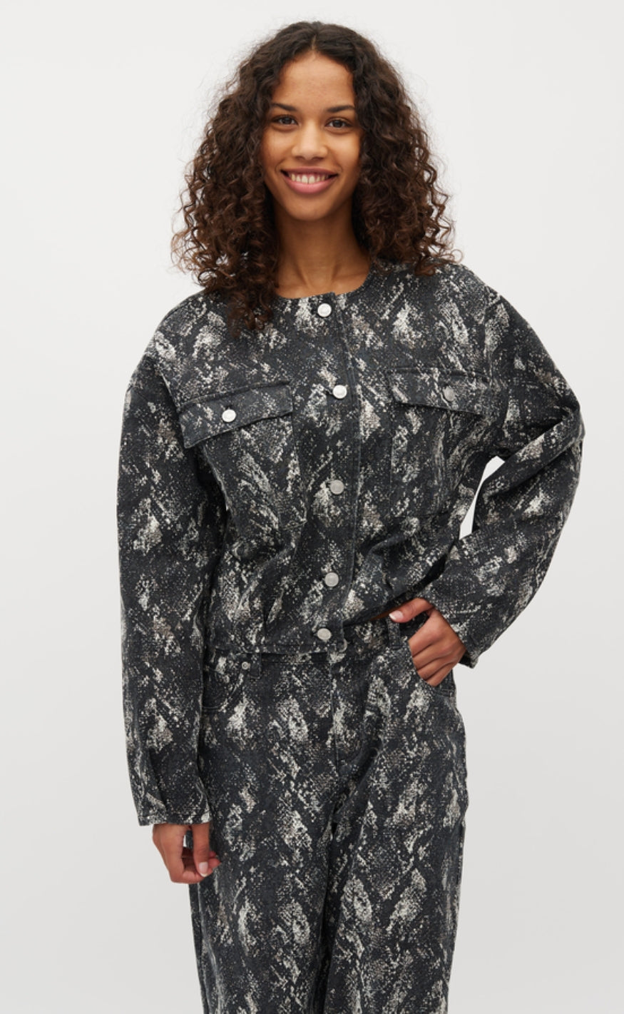 MbyM Jakke - Genevive - Washed Snake