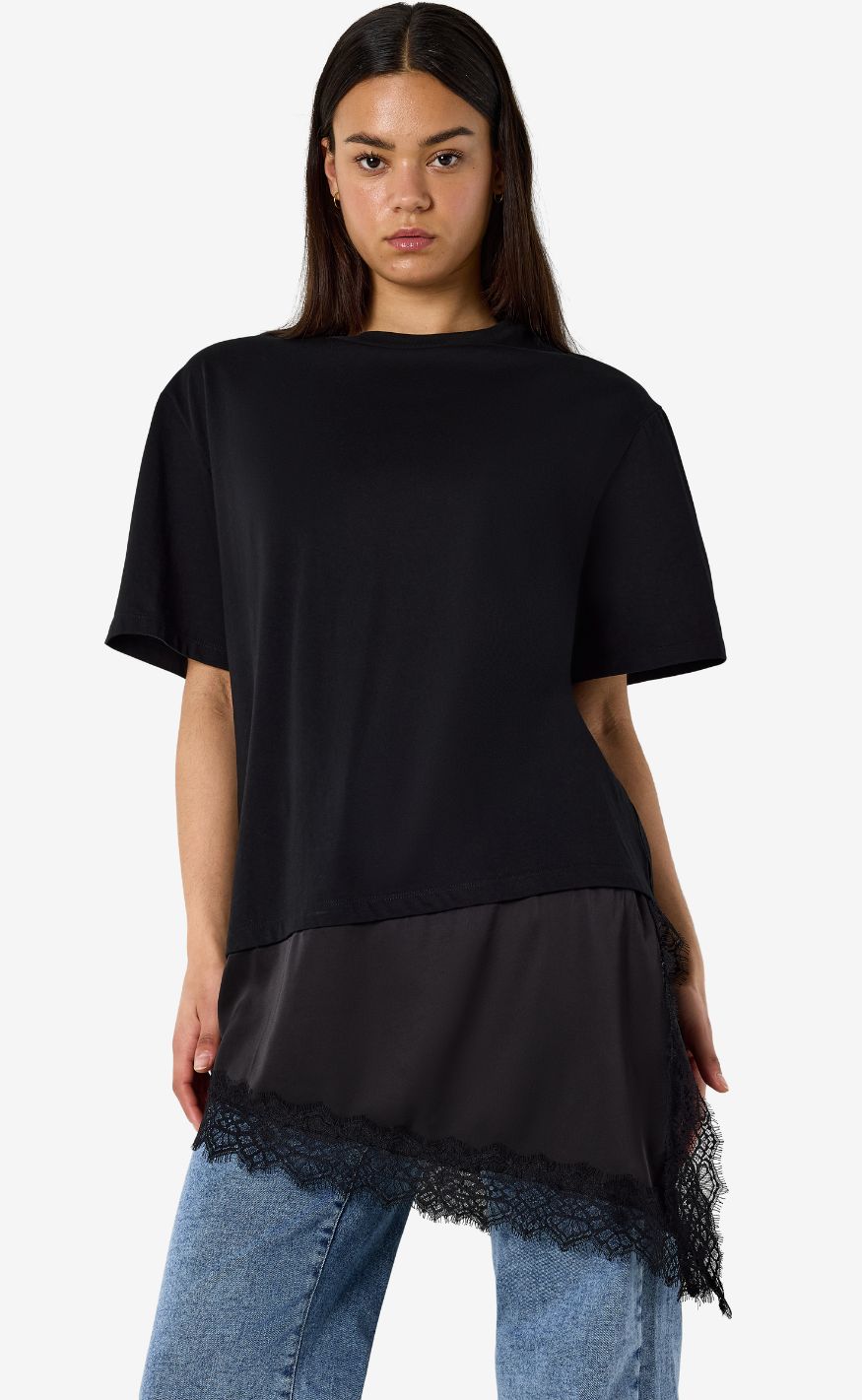 Noisy May T-shirt - Filla - Black