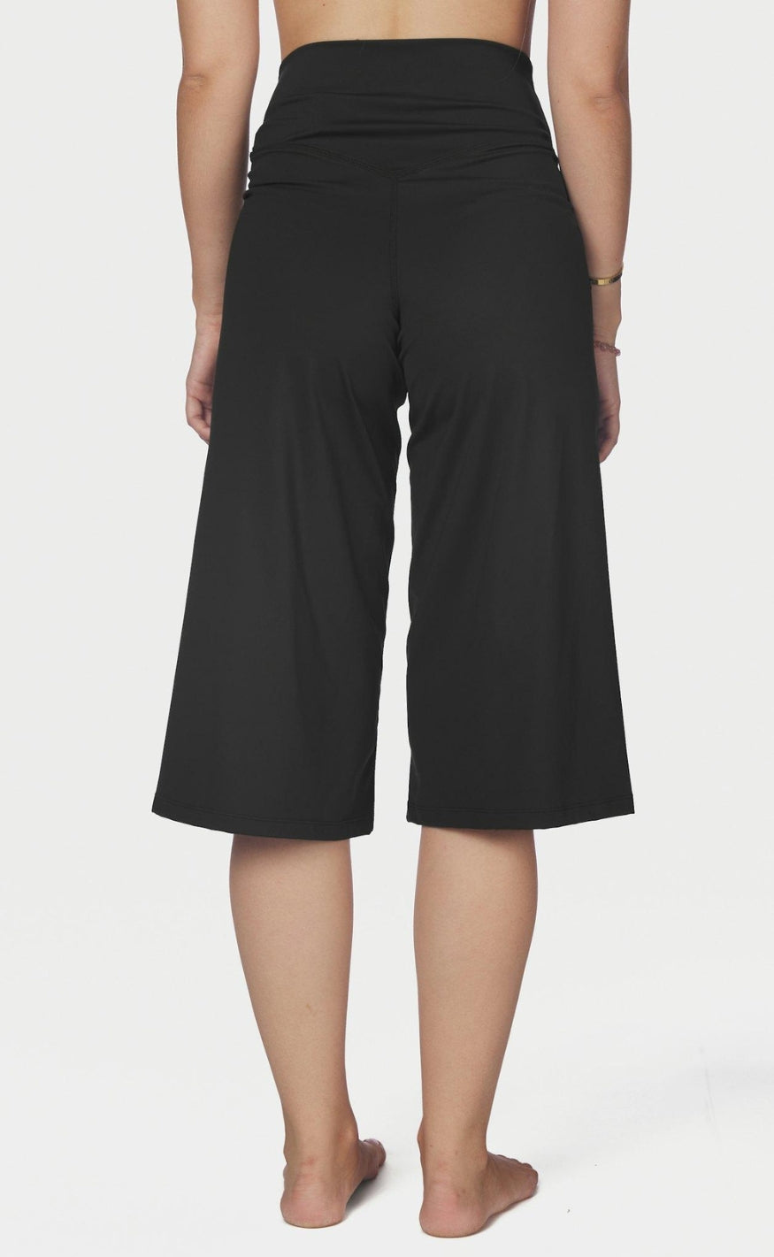 Neo Noir Bukser - Lauri Wide Capri - Black