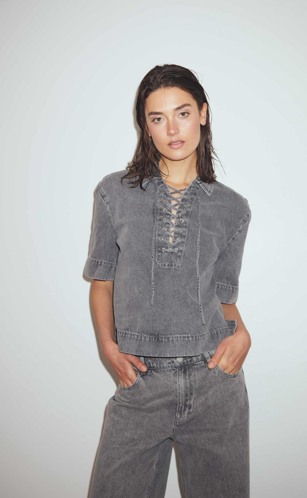 Noella Bluse - Marianna - Grey Wash