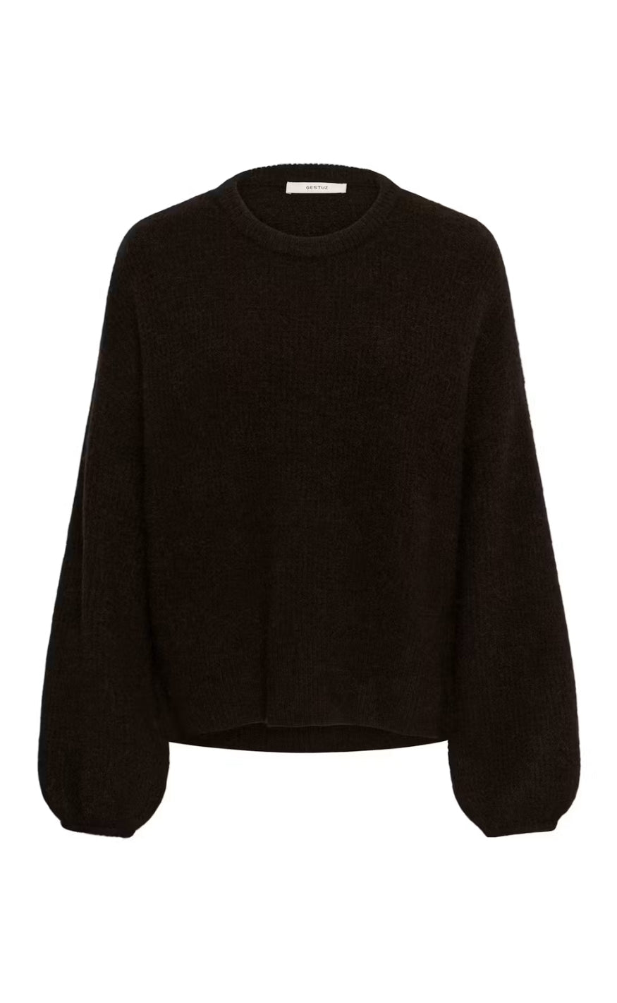 Gestuz Pullover - Alpha Slit - Ganache Melange