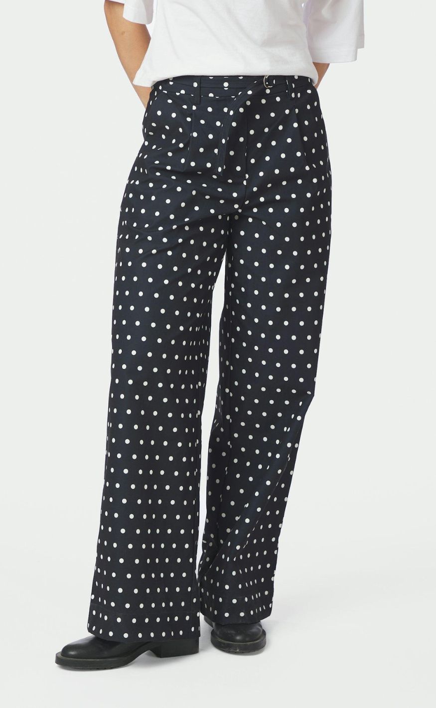 Neo Noir Bukser - Malba Dot - Black