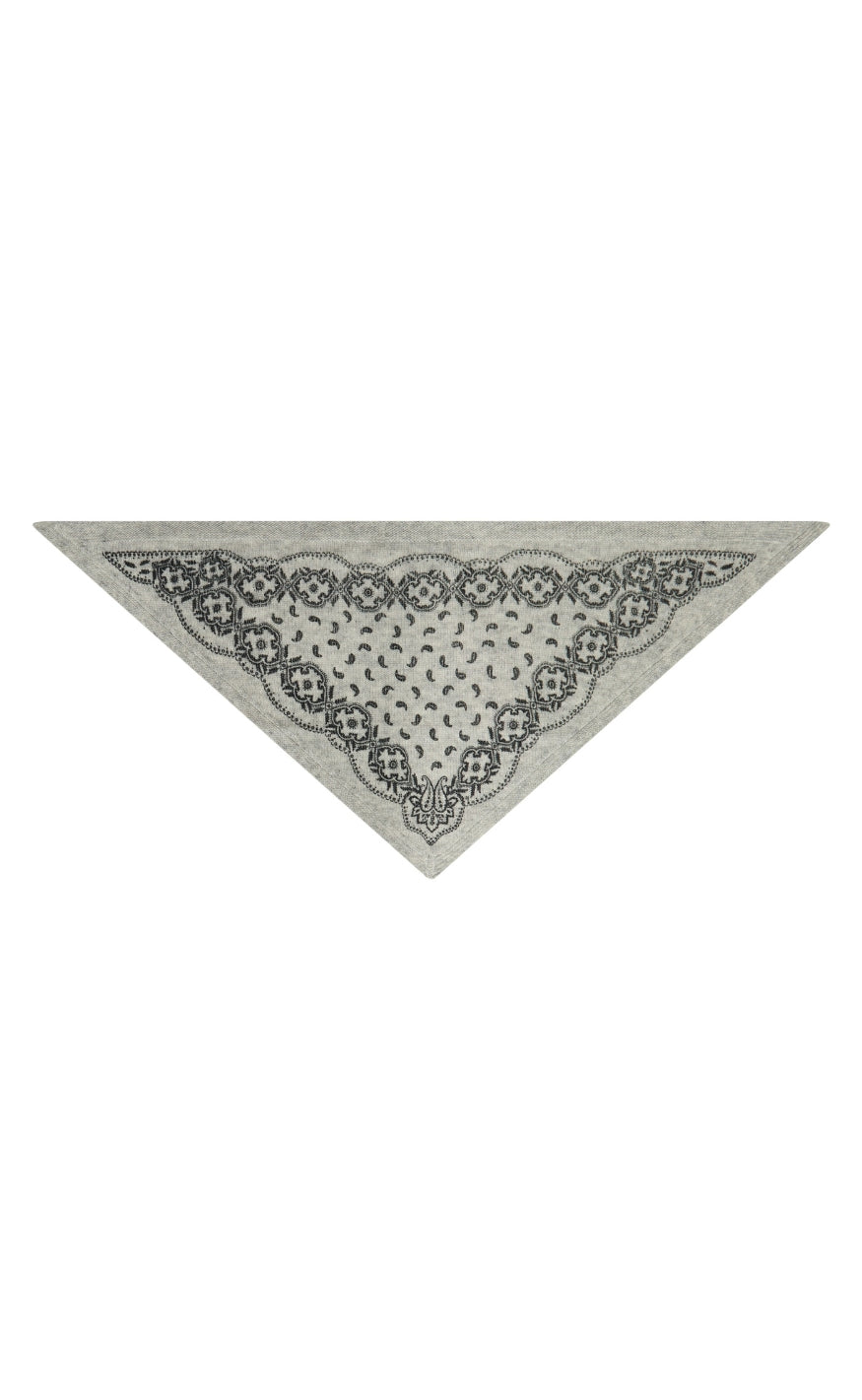Neo Noir Skjerf - Ariya Paisley - Grey Melange