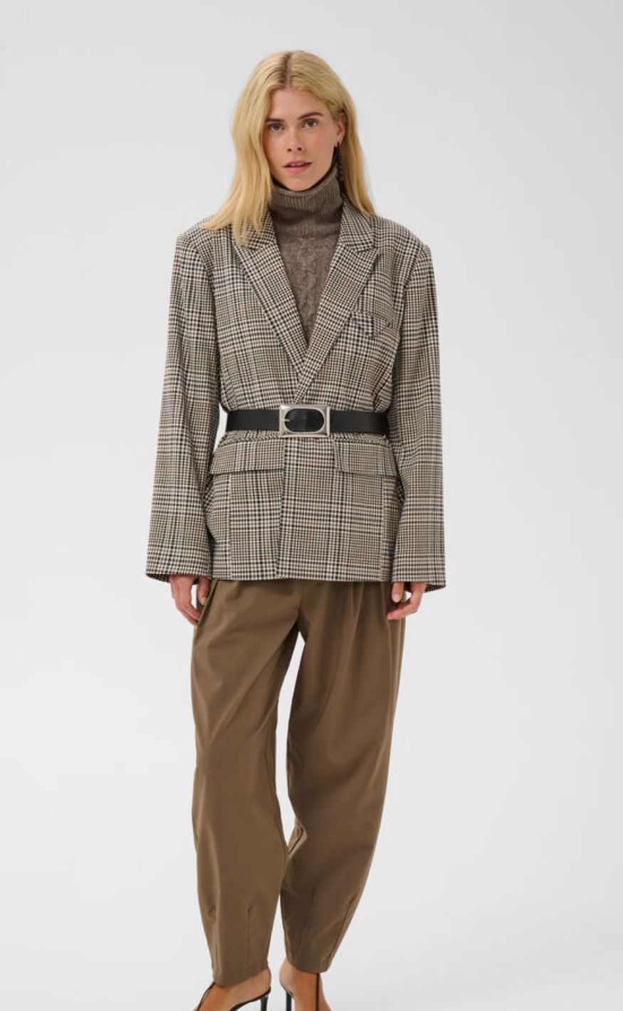 Culture Blazer - Birsen - Black Check