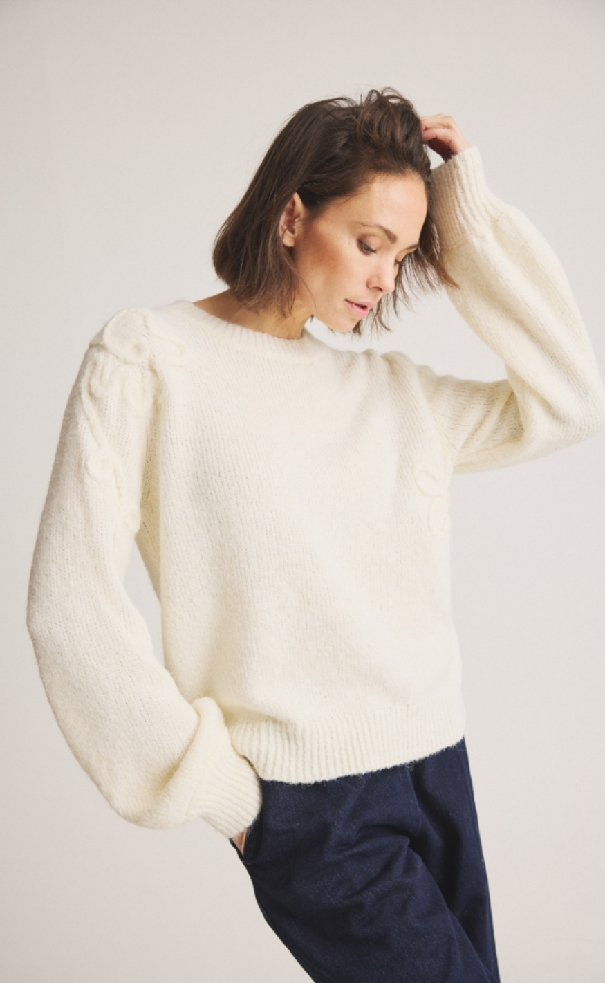 Luxzuz Genser - Agny - Cream