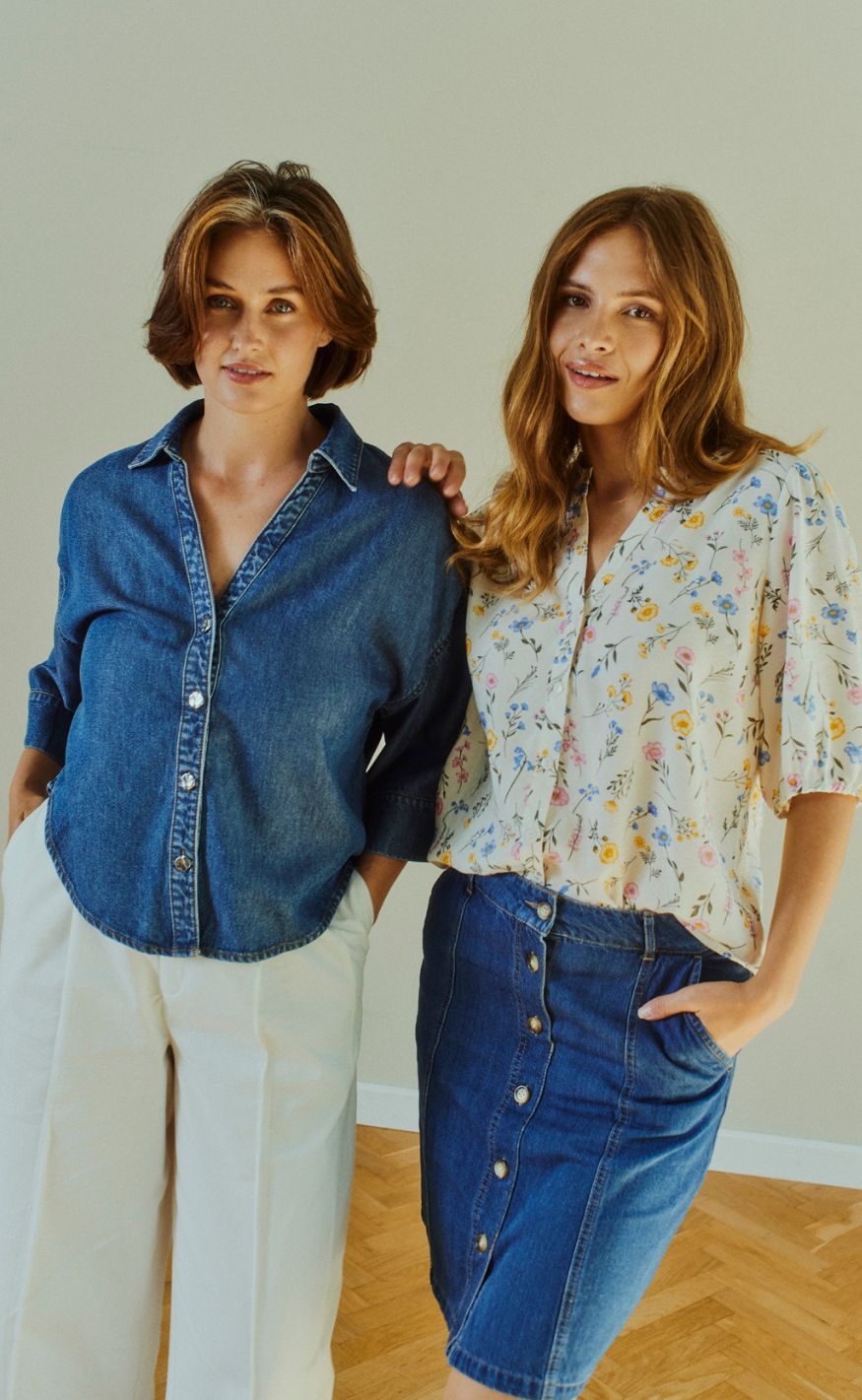 Freequent Skjorte - Milo - Medium Blue Denim
