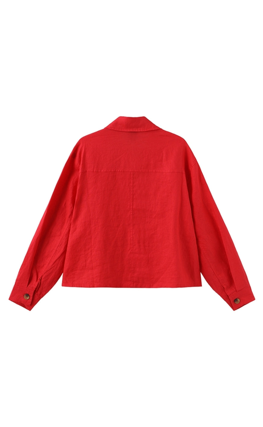 Luxzuz Skjorte - Ruby - 349 Flame Scarlet