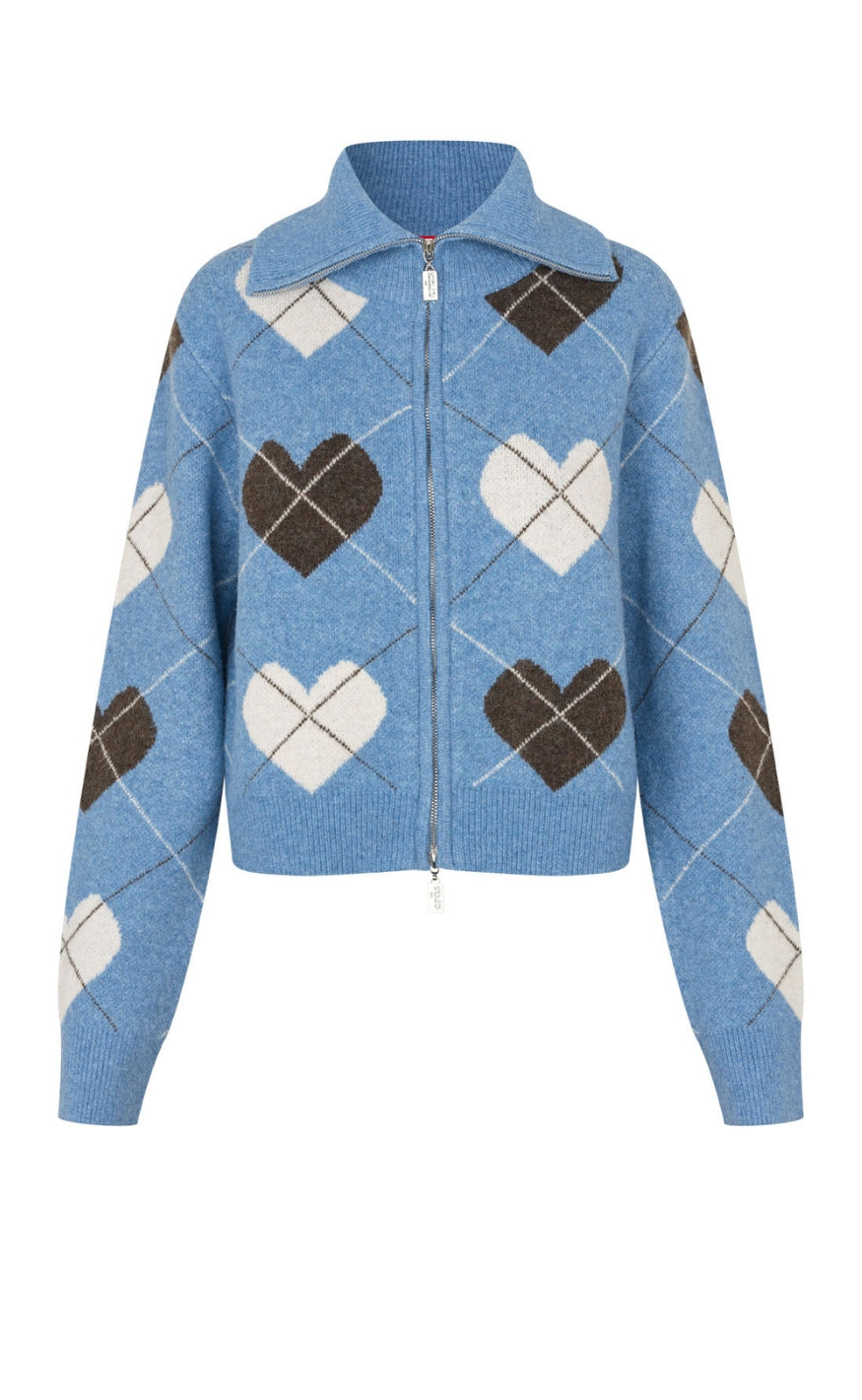 Cras Cardigan - Siri - Blue Hearts
