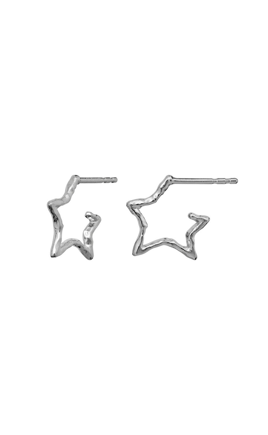 Maanesten Øreringer - Zara - Silver Colour