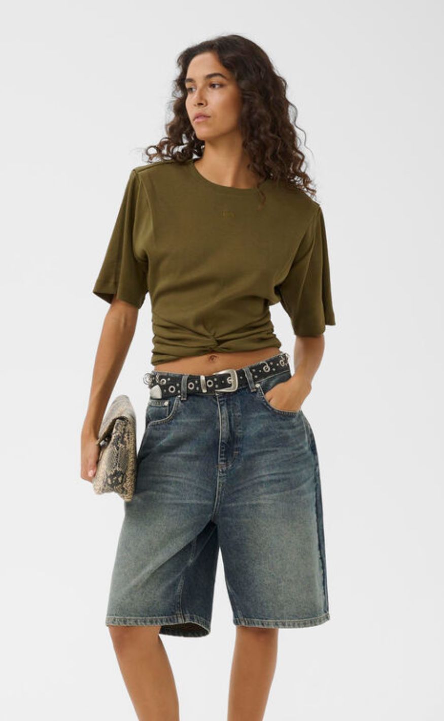 Gestuz T-Shirt - Betty - Military Olive