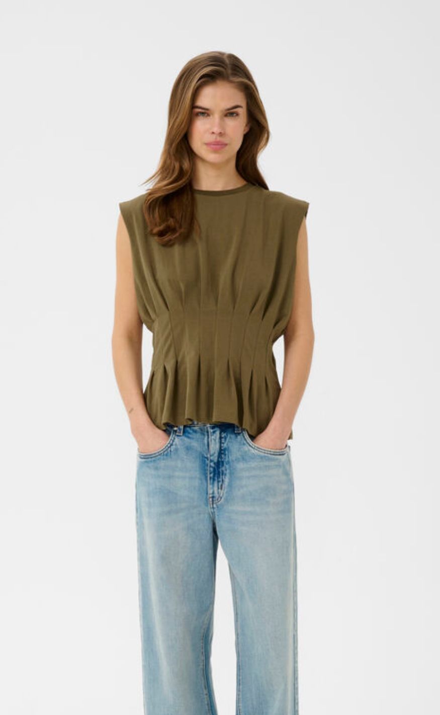 Gestuz T-Shirt - Inez - Military Olive