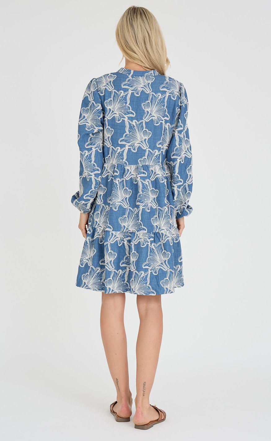 A-View Kjole - Adina - Denim Blue