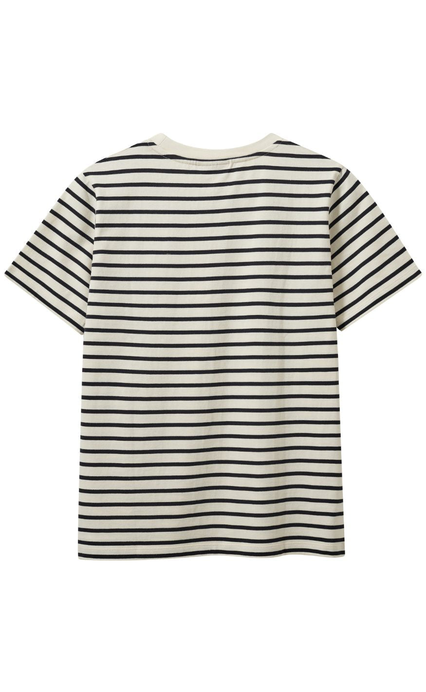 H2O T-Shirt - Skagen Striped - Cream White/Navy