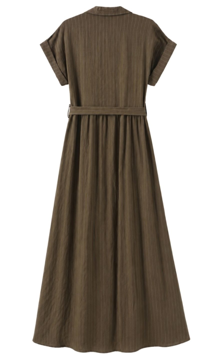 Luxzuz Kjole - Viana - Army Green 6330