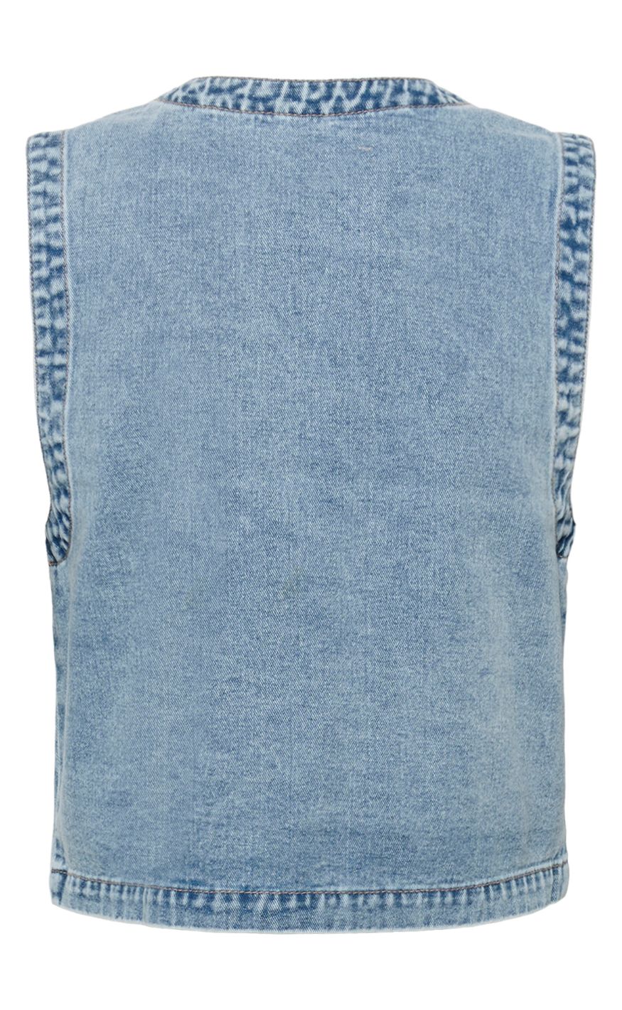 Culture Vest - Tiala Aniceta - Light Blue Wash