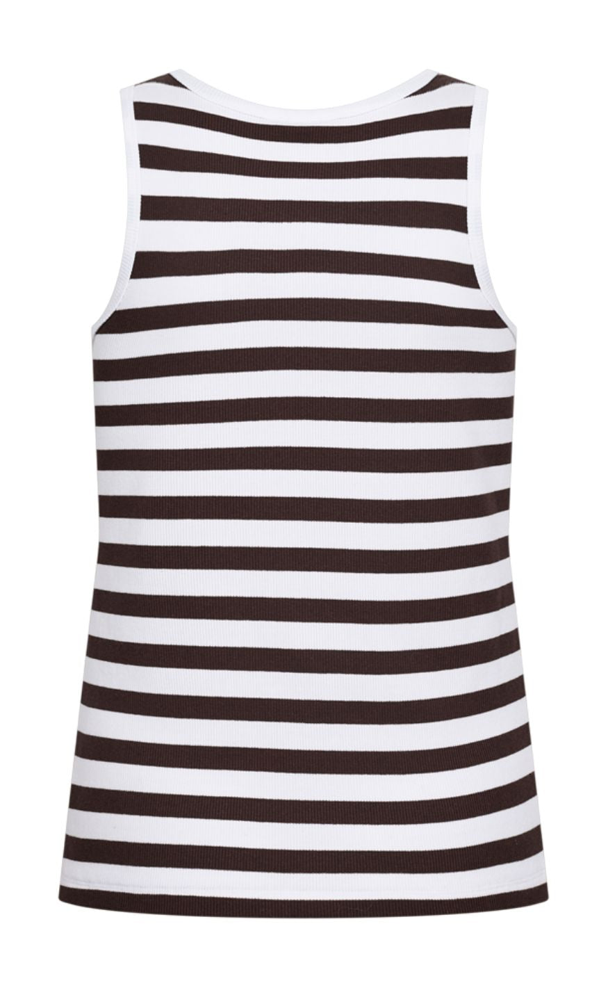 Freequent Topp - Effy - Brilliant White w. Coffee Bean