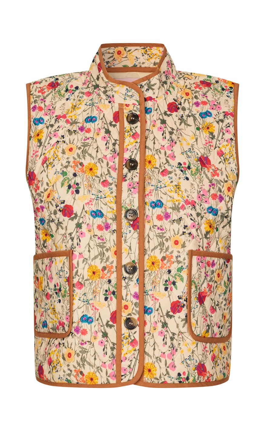 Lollys Laundry Vest - CairoLL Quilted - Flower Print