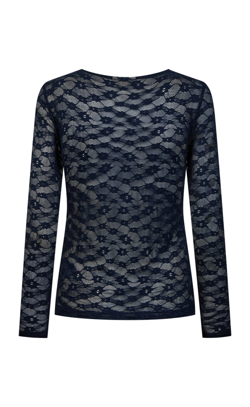 Freequent T-shirt - Ibena - Navy Blazer