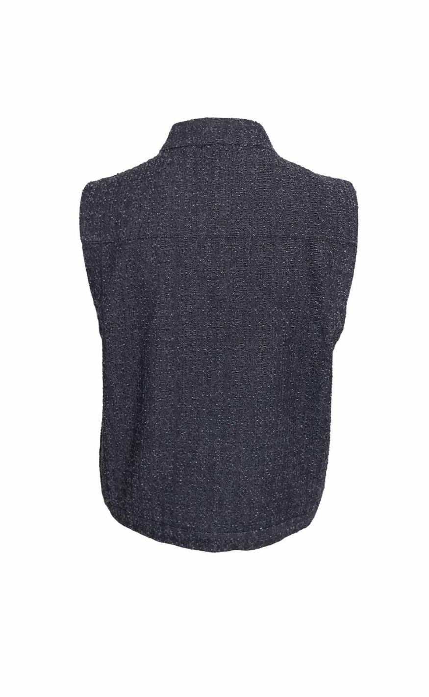 Black Colour Vest - Brai - Charcoal