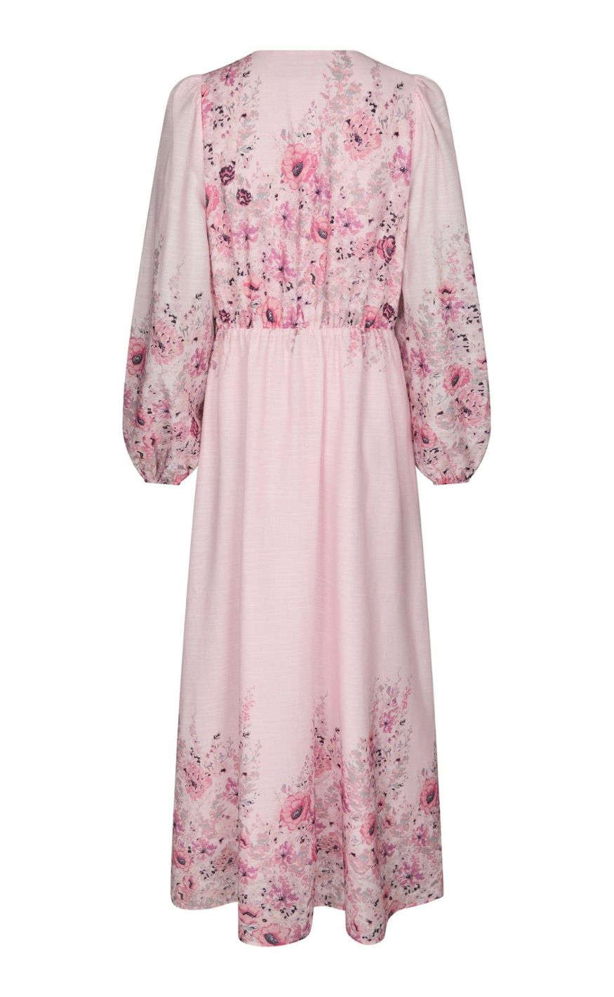 Neo Noir Kjole - Silfi Flower - Dusty Rose