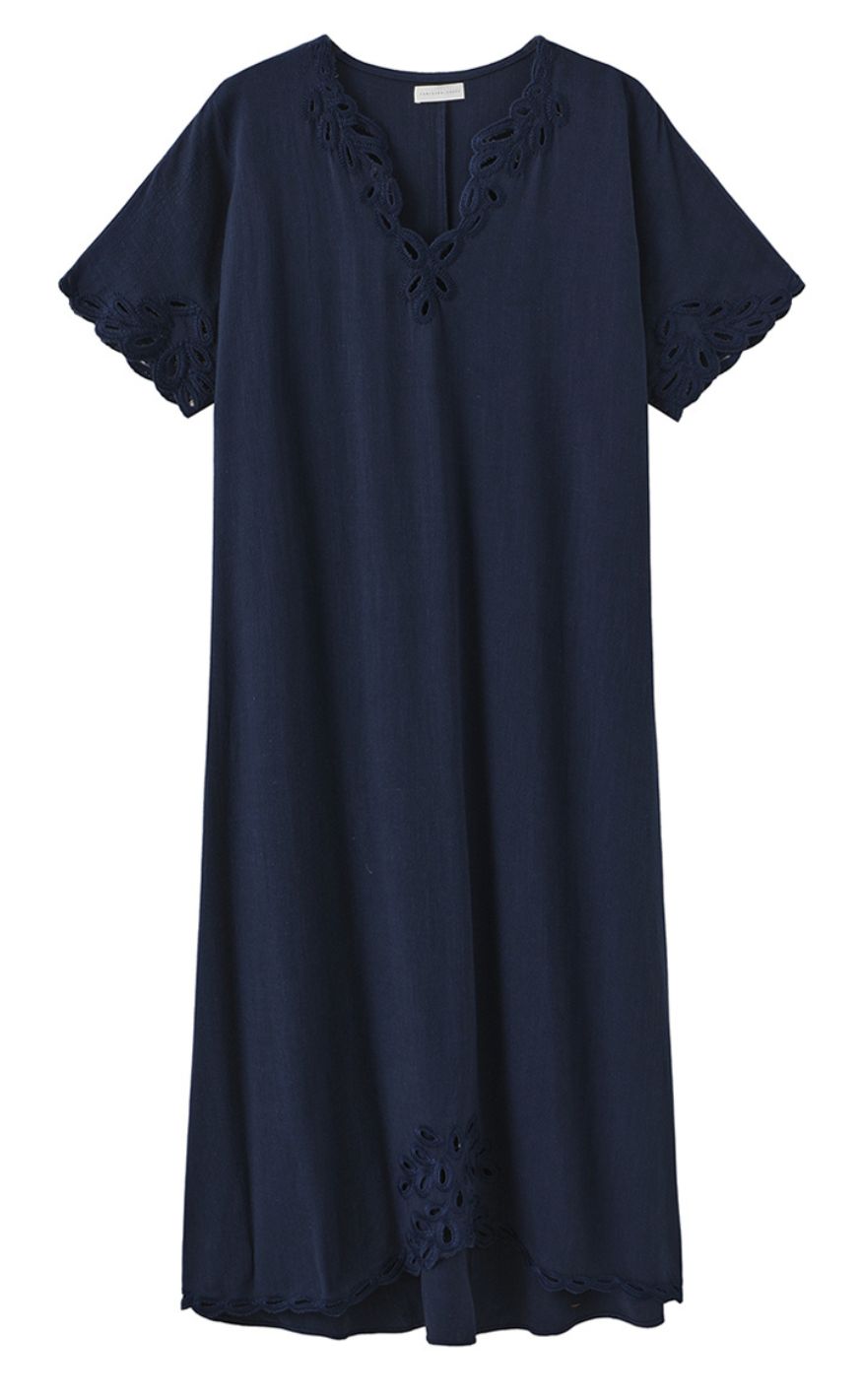 Luxzuz Kjole - Vanessa - Dark Blue 5077