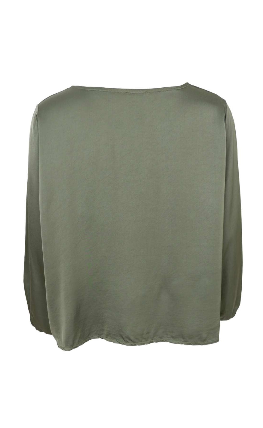 Black Colour Bluse - Mabel LS - Army