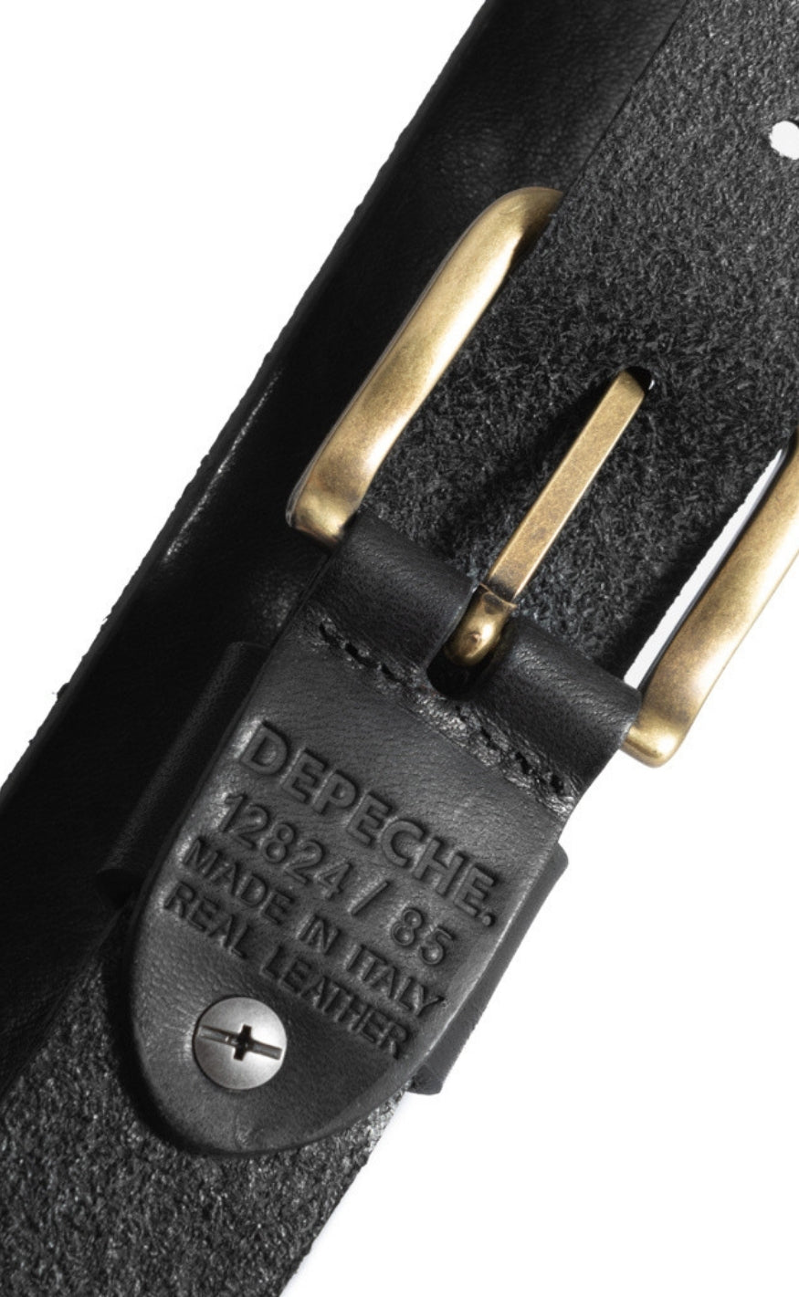 Depeche Belte - Jeans - Black/Brass