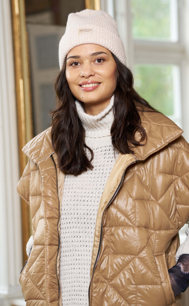 Marta Du Chateau Hatt - Rib Beanie - Beige