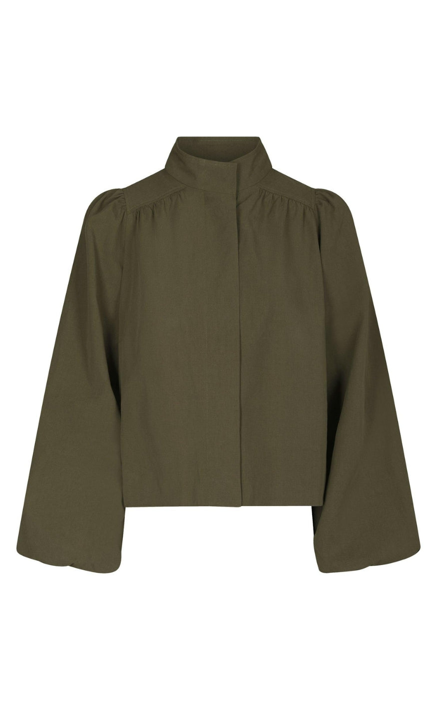 Neo Noir Jakke - Tirsa Twill - Dark Brown