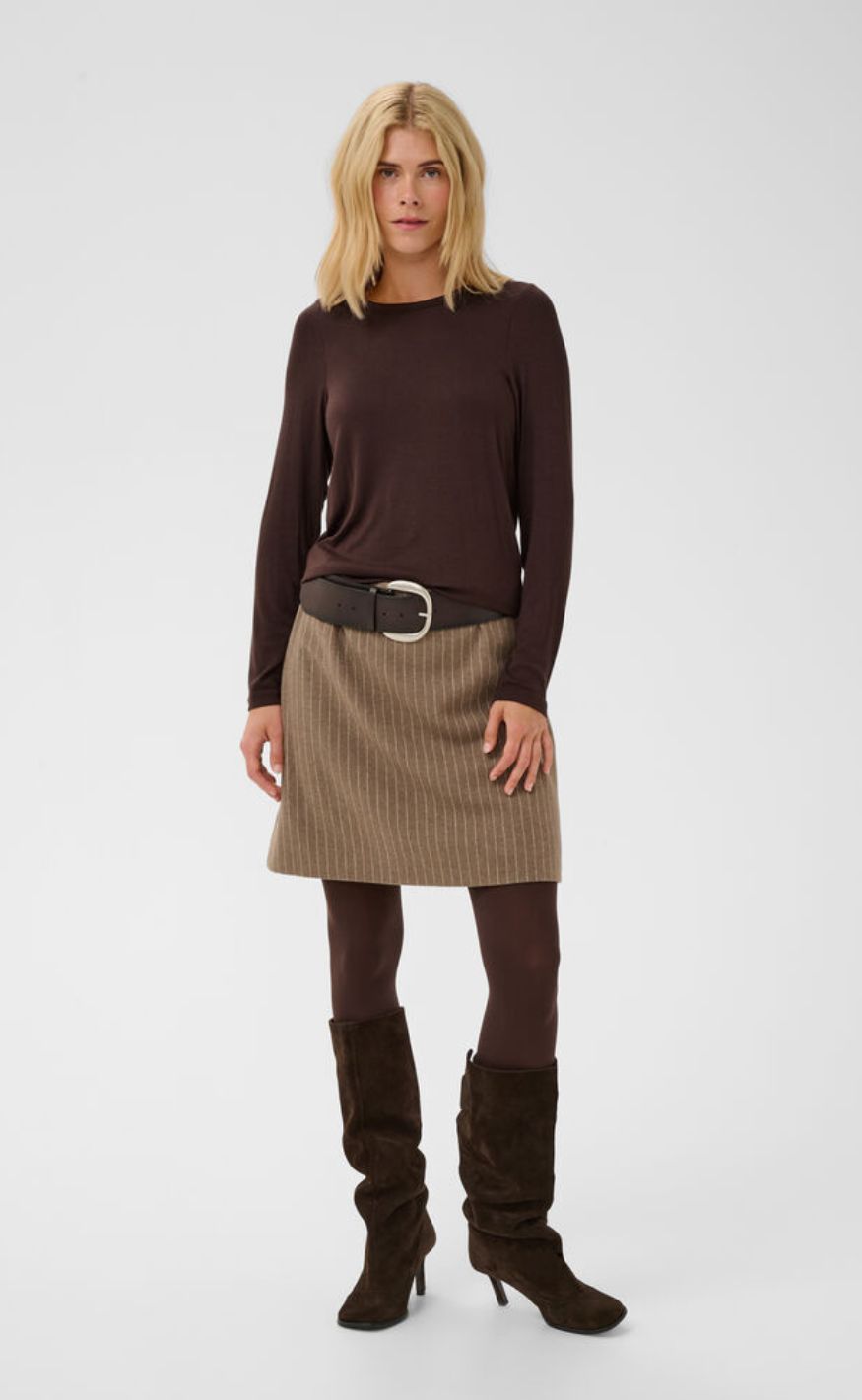 Culture Bluse - Nia Juliet - Coffee Bean