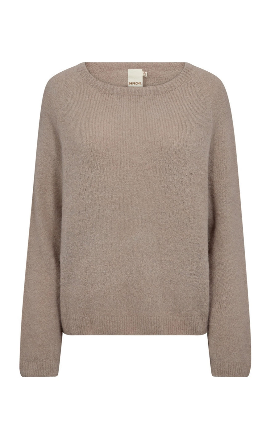 Depeche Genser - Sara O-Neck - Sand