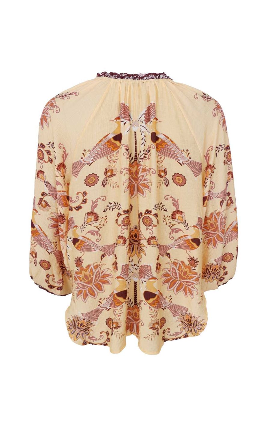 Black Colour Bluse - Guinea - Butter Yellow