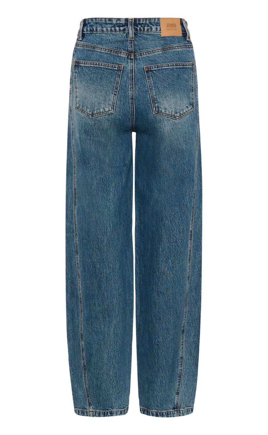 Gestuz Bukser - Melu Barrel - Classic Mid Blue Wash