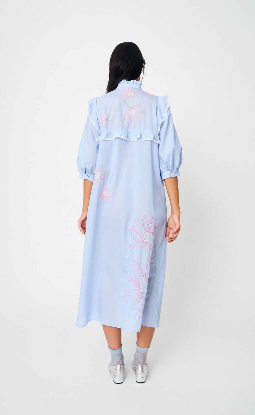 Cras Kjole - Cody - Light Blue Stripe