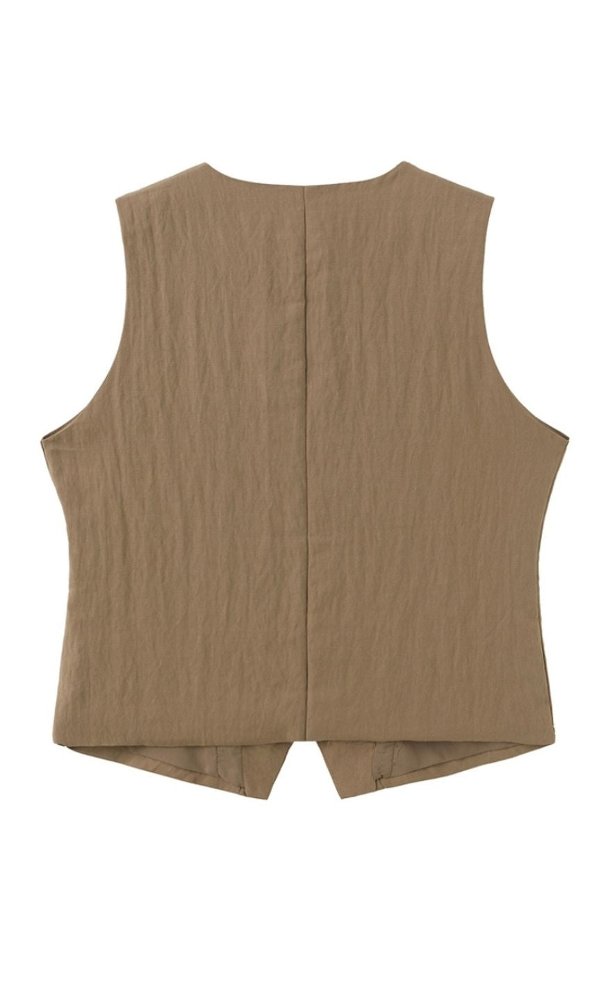 Luxzuz Vest - Alessandra - Dark Sand