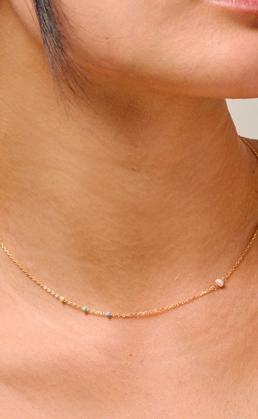 ENAMEL Halskjede - Lola Simple - Citrus Sky
