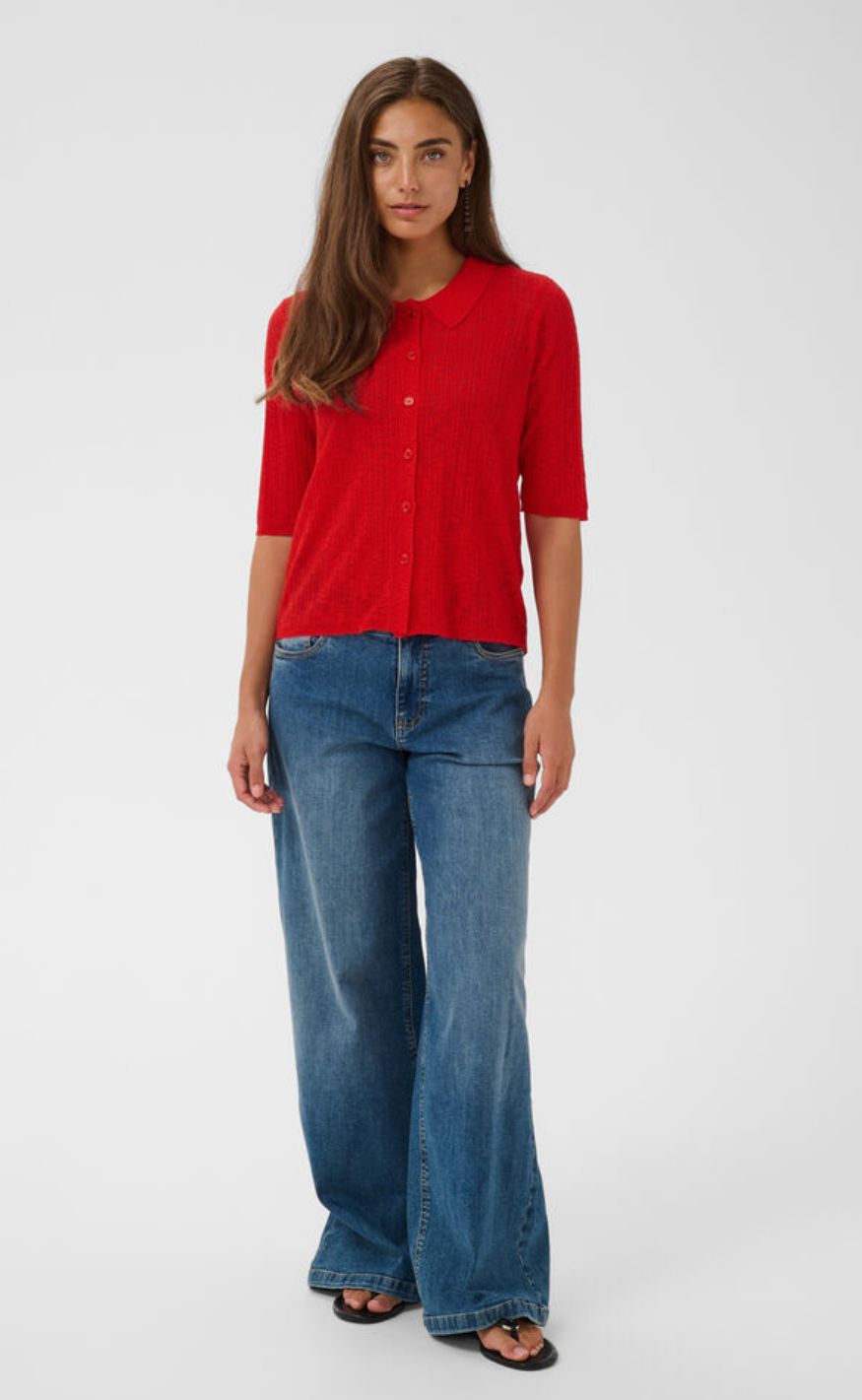 Culture T-shirt - Augustine SS Polo - Fiery Red
